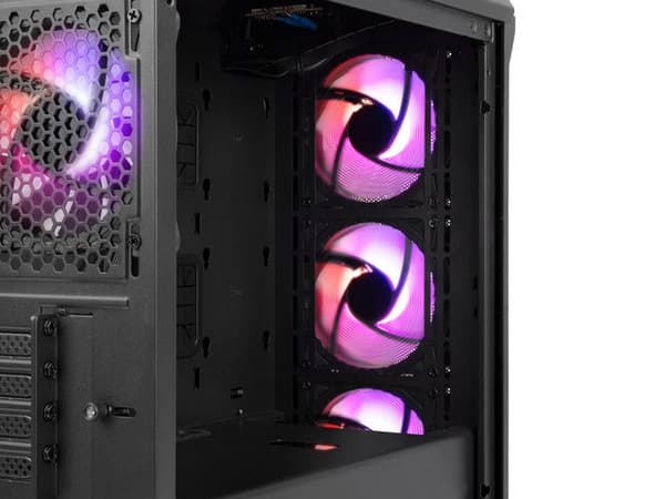 Genesis Irid 503 ARGB Micro Tower -tietokonekotelo, musta