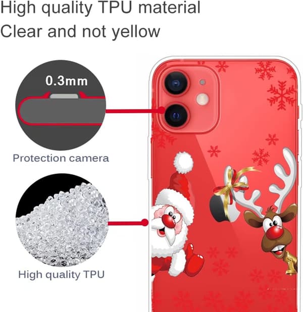 JULSKAL I HÄRDAT GLAS FÖR IPHONE 12/12 PRO