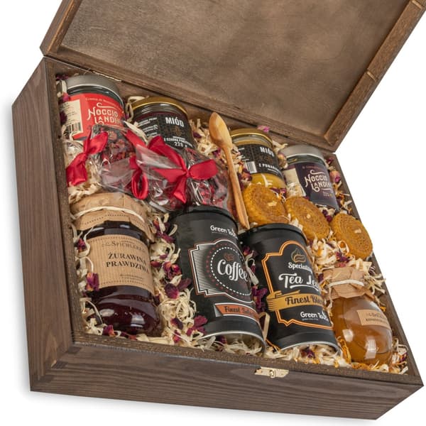 Gaveæske deluxe te- og lyssæt