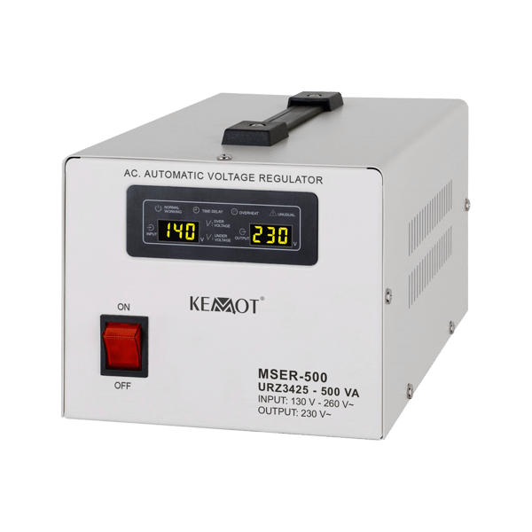 Spændingsstabilisator servomotor 230V 500VA Kemot