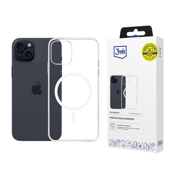 Apple iPhone 15 – 3mk Genomskinligt MagCase