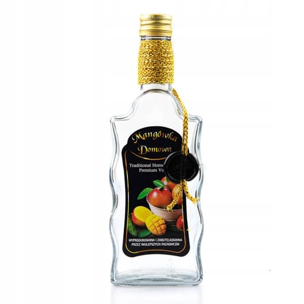 Pullo, jossa on aaltokuvio, 500ml, kotitekoinen mango 0,5l