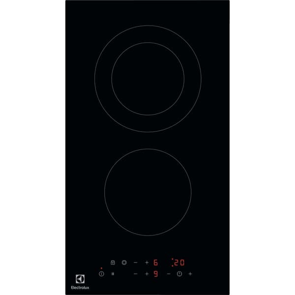 Electrolux LHR3233CK keramisk kogeplade, 2 zoner, sort