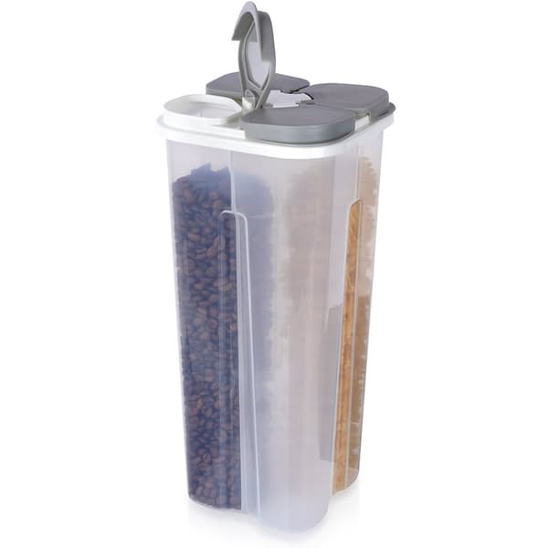Beholder til tørvarer med delt dispenser 3 liter