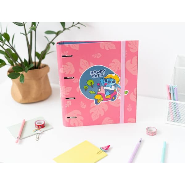 Disney Stitch - A4-pärm (4 ringar, resår)