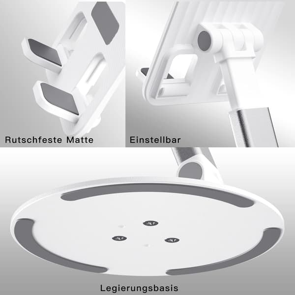 TELEFONSTAND JUSTERBAR FOLDBAR HVID