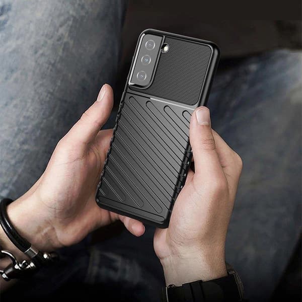 Thunder Case Samsung Galaxy A14 5G silikonskydd blått