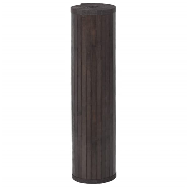 vidaXL Suorakulmainen matto, tummanruskea, 60x1000 cm, bambu