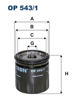 OLJEFILTER OP5431 FILTRON