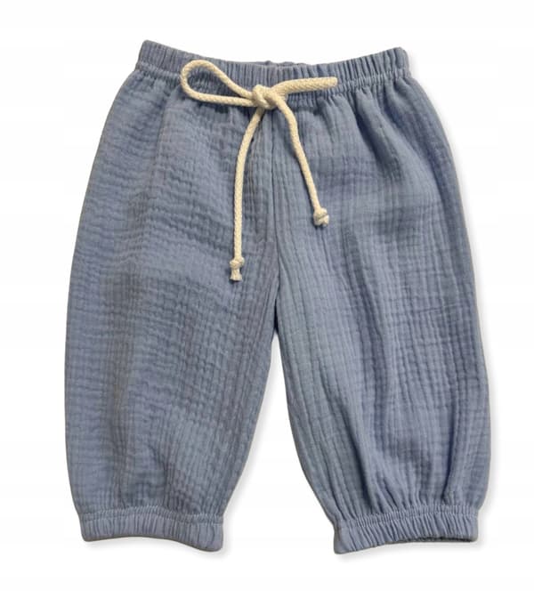 Barnens muslinshorts 152 sommarbyxor för barn SOMMARBLÅ