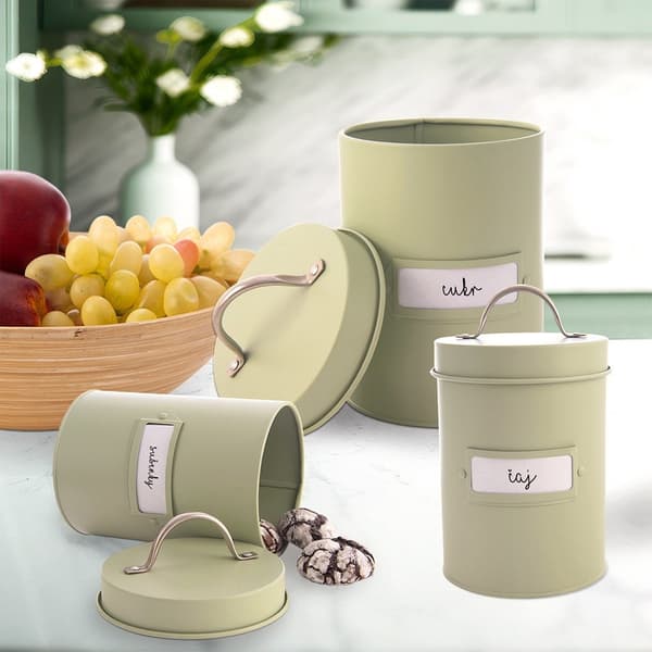 Greenish metallbehållare grön 2,2 l