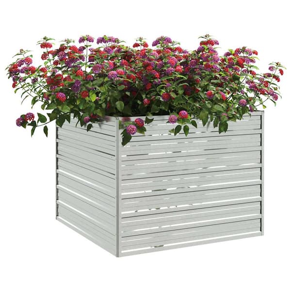 vidaXL højbed 100x100x77cm galvaniseret stål