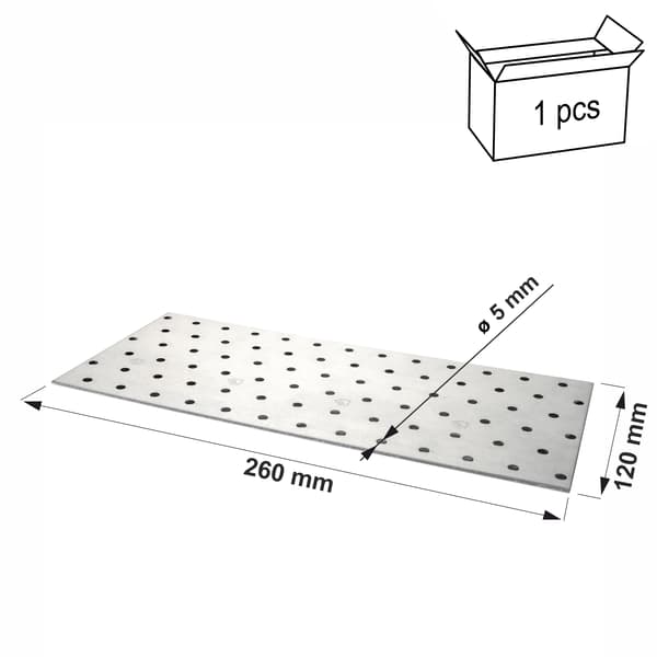 Perforerad platta PP20 120x260x2.0 (1)