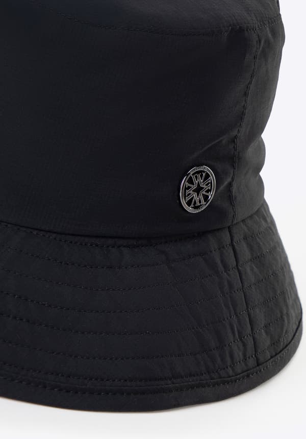 Wittchen Miesten Musta Nylon Ämpärihattu