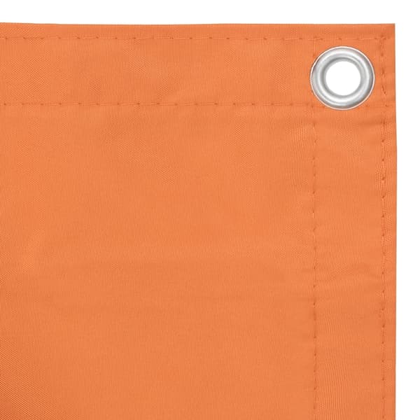 vidaXL balkonskærm, orange, 90x500 cm, oxfordstof