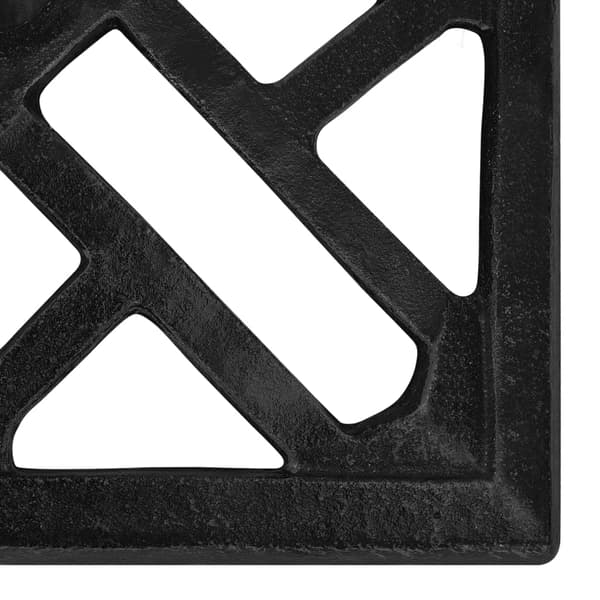 vidaXL paraplyfoplade sort 44x44x31 cm støbejern
