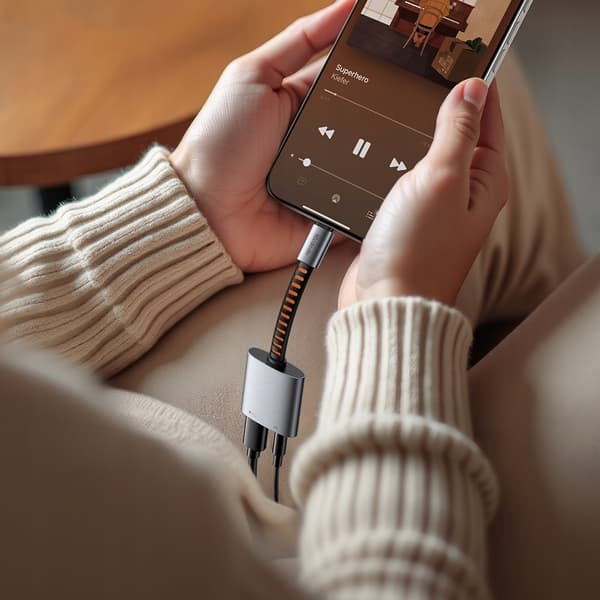 MCDODO USB-C - USB-C -SOVITIN + MINI-JAKKA 3,5 MM OTG -KAAPELI