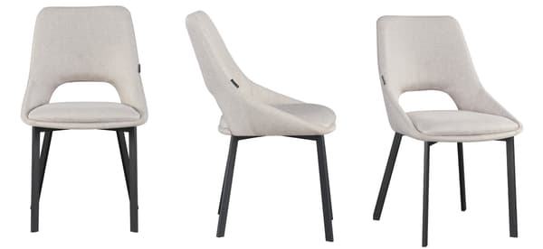 LUMO polstret lænestol, beige stof