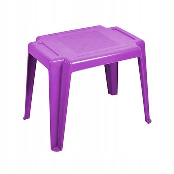 Lolek lila plastträdgårdsbord för barn