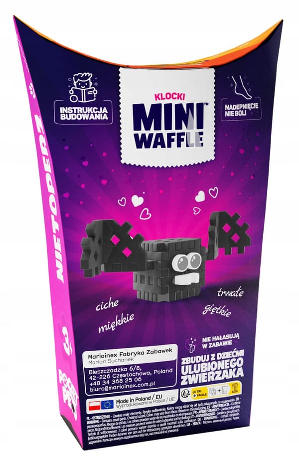 Marioinex Mini Waffle POCKET PETS - FLADDRUMSSET