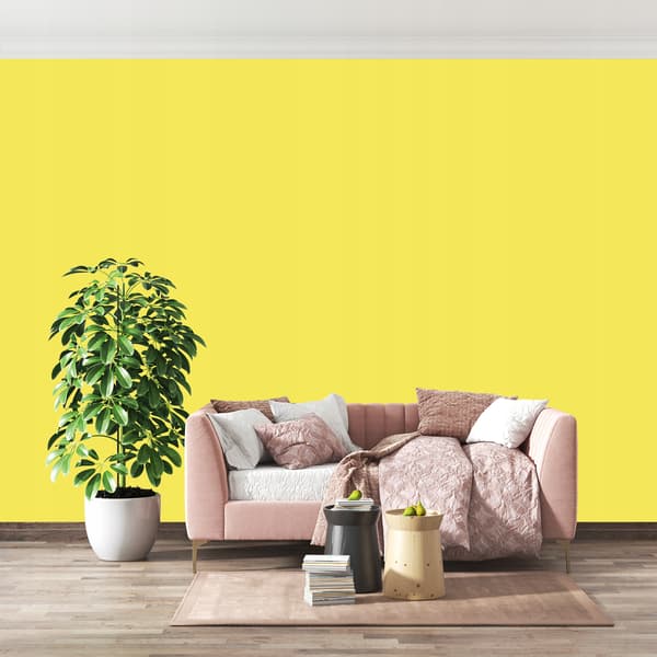 Keramisk Loftsmaling Citronfarve H7276 Dyb Mat Til Vægge 2L