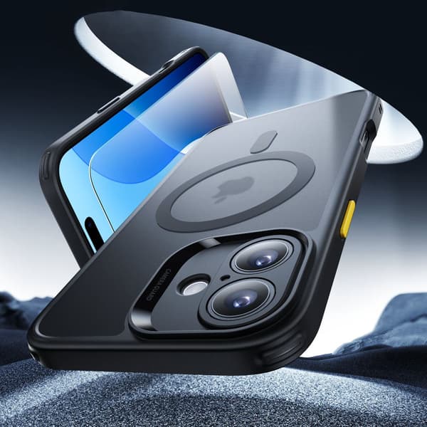 ESR CLASSIC PRO SÆT HALOLOCK MAGSAFE IPHONE 16 SORT FROSTET