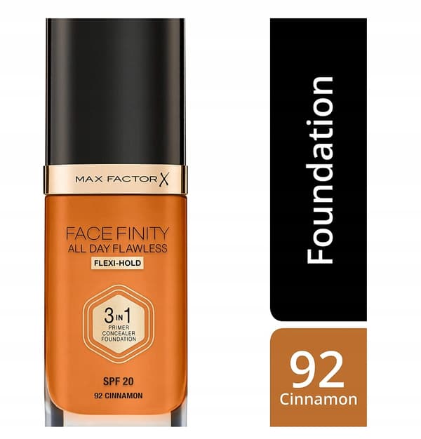 Max Factor Foundation Facefinity 3-i-1 - 92 Cinnamon, 30 ml