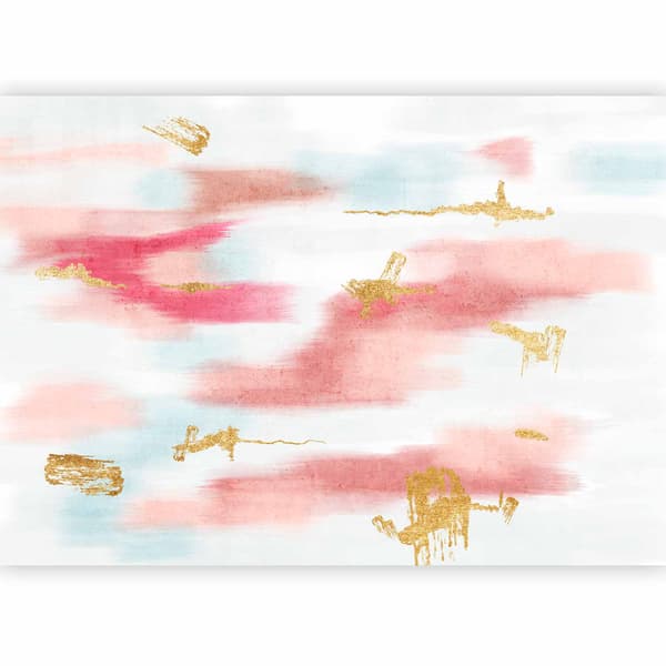 Kunstneriske pensler i daggryet maler himlen
