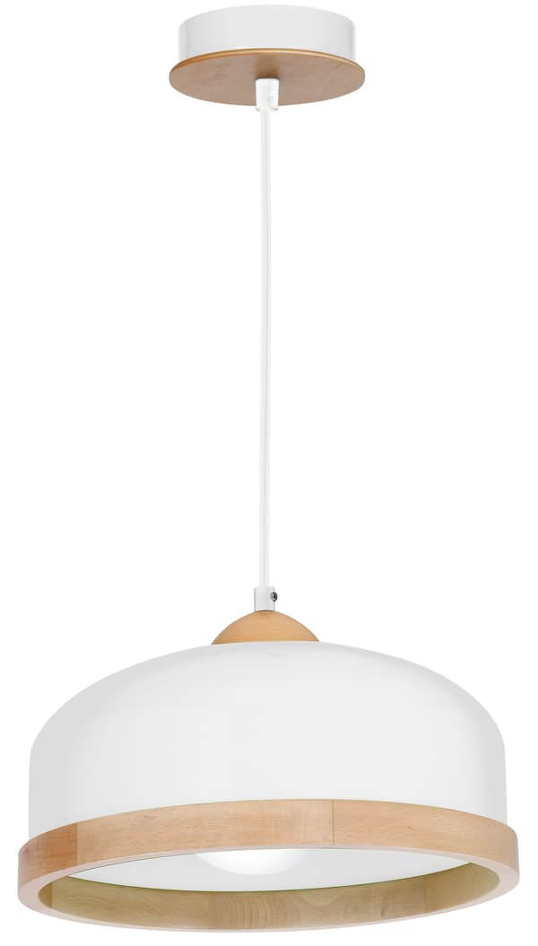 RIIPPUVALAISIN STUDIO 1 E27 VALKOINEN PUU MILAGRO MLP8848