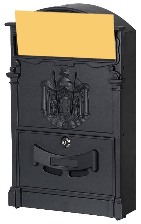 Amund sort postkasse