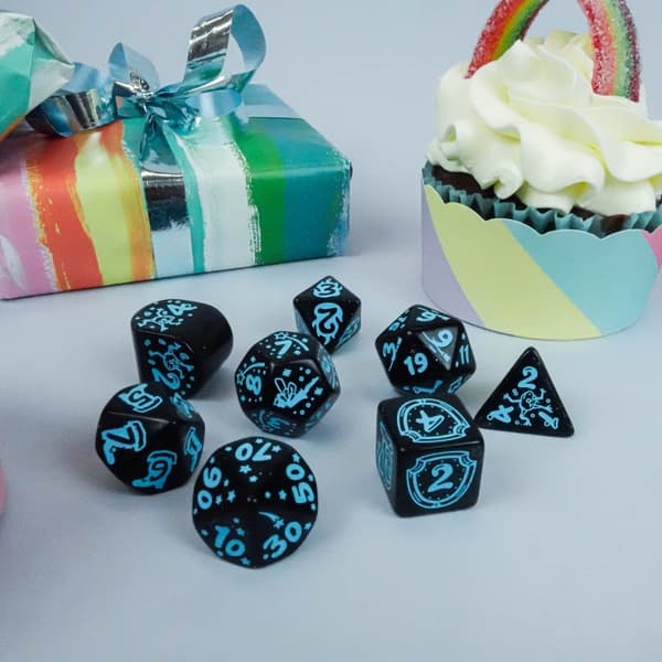 2022 Tärningar Adventskalender Jultärningsset RPG-tärningar
