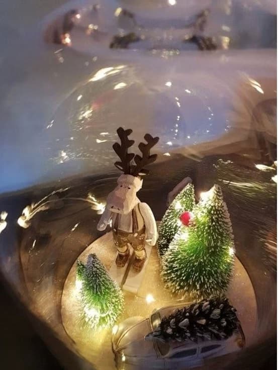DEKORATIVE JULETRÆER JULEPYNT SÆT MED 3 GAVER