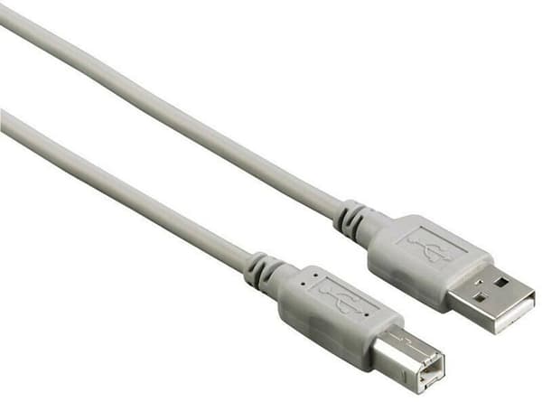 Hama Premium USB 2.0 A-B-kabel 5 m grå