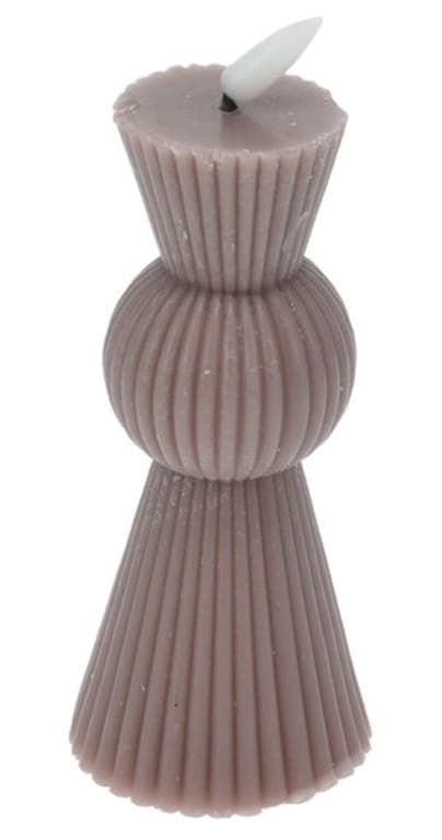 Ribbat LED-ljus 6,5x14,5 cm Med fladdrande lågeffekt