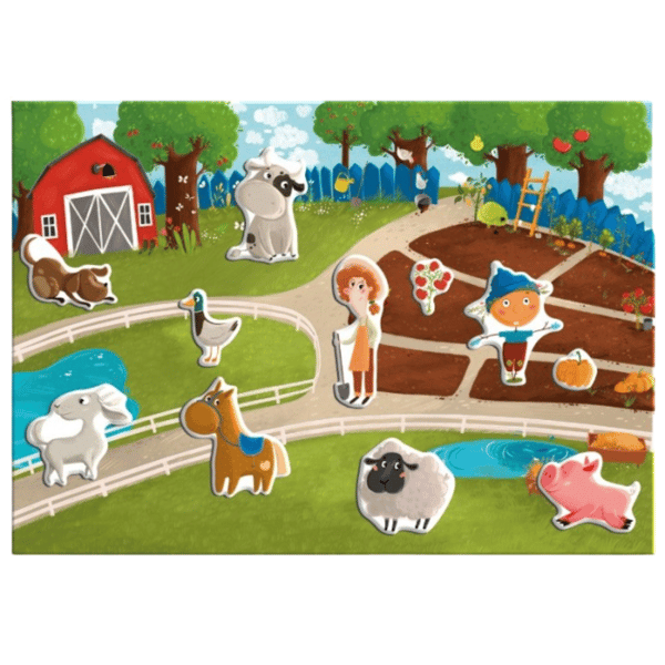 MAGNETISKT SPEL "FARM" MEGA SET MAGNETISKT SPELBRÄDDE 44 DELAR MAGNETER 200260