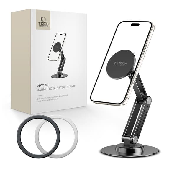 TECH-PROTECT DPT100 UNIVERSALT MAGNETISKT MAGSAFE TELEFONSTÄBEL SVART