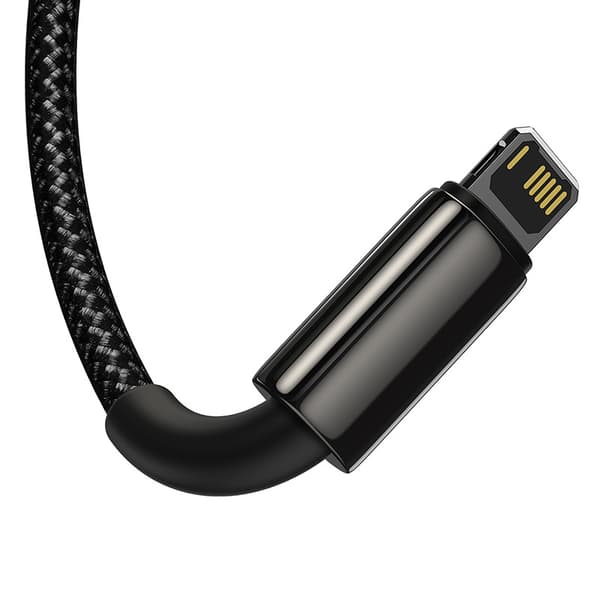 Baseus Tungsten Gold 3in1 USB-kaapeli, USB - micro USB / USB-C / Lightning, 3.5A, 1.5m (musta)