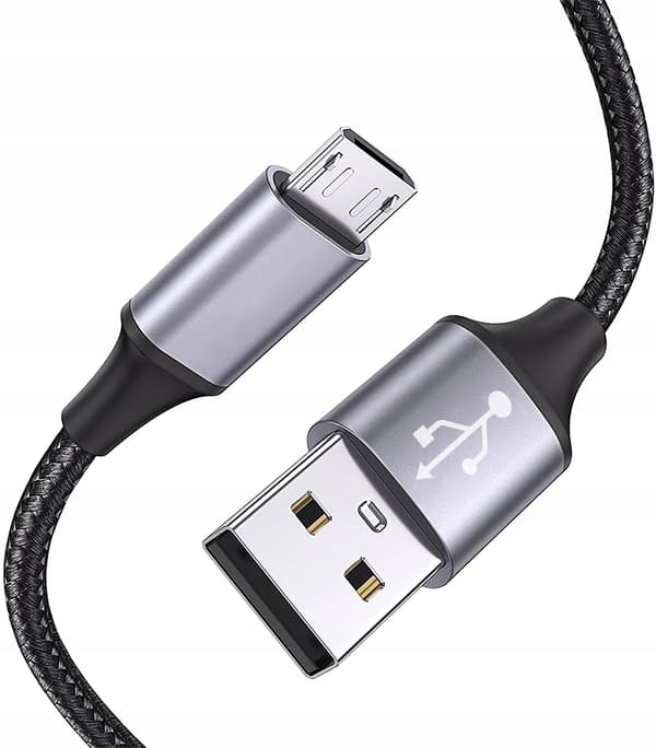 USB - microUSB 2.0 KABEL, FORSTÆRKET, HOLDBART, LANGT, 2m FLETTET