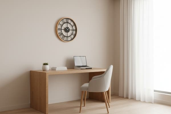 Vægur LEJA 47cm træ eg premium