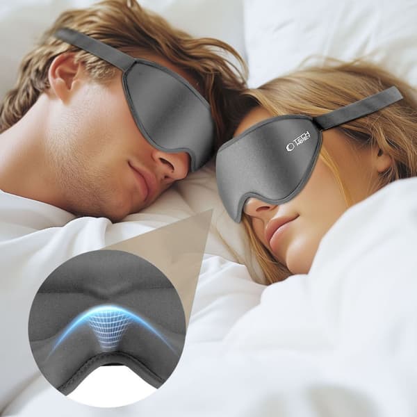TECH-PROTECT ØJENSKYGGE SØVNMASKE GRÅ