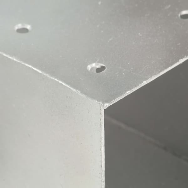 vidaXL X-formad stolpkoppling galvaniserad metall 71x71 mm