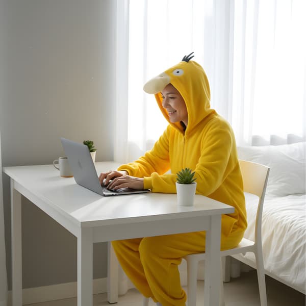 Pokémon Psyduck Kigurumi-pyjamas M: 155-165 cm