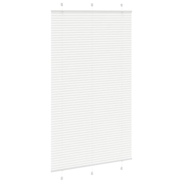 vidaXL Plisserad rullgardin vit 120x200 cm Tygbredd 119,4 cm