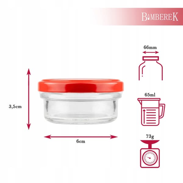 5x burk 65ML + lock FÖR honungssylt grädde present bröllopskonserver