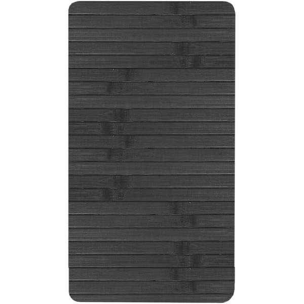 Rulbar bambus bordmåtte sort 44x24 cm