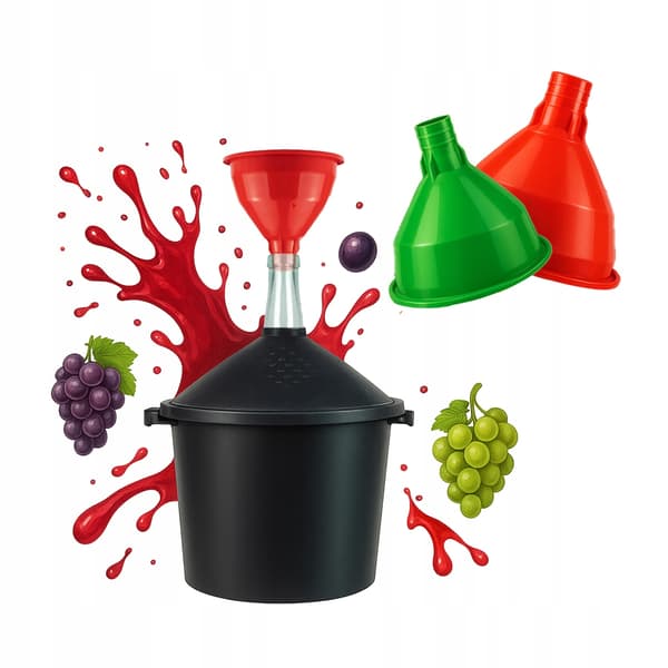 Stor plasttratt för dunkakor, flaskor, vin, alkohol, hembränt och juice