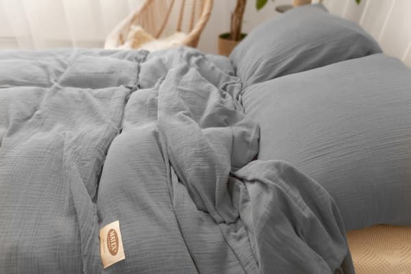 Puuvillainen vuodevaatesetti MUSLIN 220x200 Harmaa