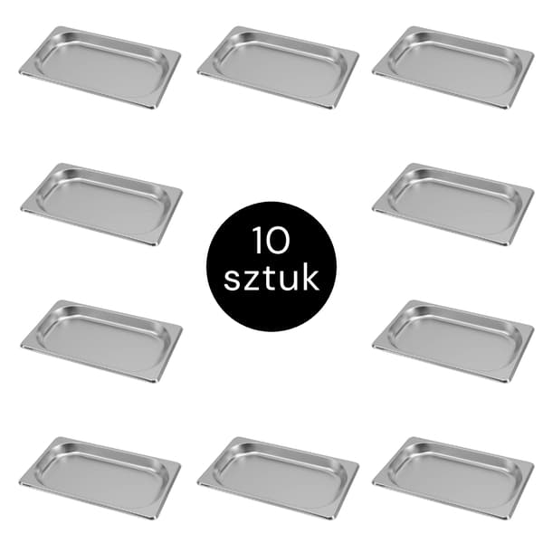 Mega-M GN-behållare 1/4 265x162x20 mm, 10-pack