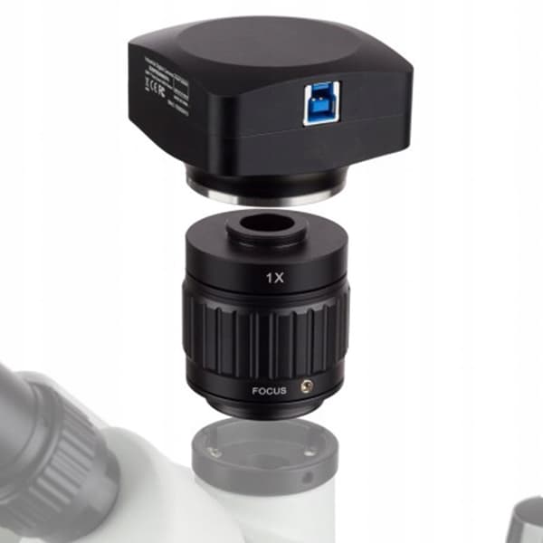 C-mount-adapter 0,5X kamera fokustilpasning til stereomikroskop