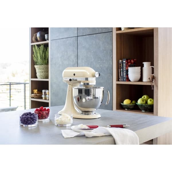 KitchenAid 5KSM125EAC Planetarisk foodprocessor, metal, hvid